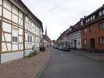 Katlenburg-Lindau, Fachwerkhuser in der neuen Strae (01.10.2023)