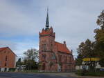 Katlenburg-Lindau, evangelische Kreuzkirche, erbaut von 1894 bis 1895 durch Conrad Wilhelm Hase (01.10.2023)