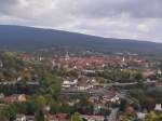 Blick vom Gipsabbau auf Osterode am Harz.
