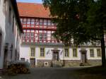 Herzberg/Harz, Welfenschloss, ermals erwähnt 1154, neu erbaut 1510, seit 1882   Sitz des Amtsgericht und des Zinnfigurenmuseums, Kreis Osterode (21.05.2011)