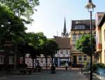 Peine, Blick vom Wallplatz in den Winkel u.Turm d.Jacobikirche