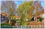 Rotenburg an der Wmme, Blick ber den Stadtstreek Richtung Fugngerzone im Zentrum, Herbst 2016