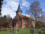 Oiste, evangelische Kirche, erbaut 1830 nach Pl�nen von Friedrich August Ludwig Hellner (27.03.2026)