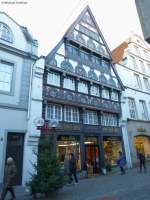 Fachwerkhaus in der Krahnstraße (Altstadt Osnabrück, Niedersachsen, Dezember 2013)