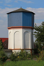 Wasserturm Wolfsburg-Ehmen im Juli 2016.