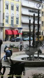 (17.04.2013) Aachen, Theaterstrasse - Friedensbrunnen, Knstler: Manfred Bredohl