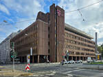Im Bild das 1978 erbaute ehemalige Fernmeldeamt 1 in D�sseldorf, so gesehen Anfang September 2026.