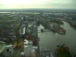 Medienhafen Düsseldorf (Blick vom Fernsehturm am 2.11.08)