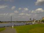 Dsseldorf, Rheinuferpromenade.