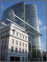 Hier sieht man den Bürokomplex GAP 15 mit dem markanten Hochhaus, das im Jahr 2005 fertiggestellt wurde und rund 90 Meter hoch ist.
