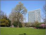 Der Hofgarten ist ein groer Park in Zentrum von Dsseldorf mit weitlufigen Wiesenflchen, Teichen und einem reichhaltigen Baumbestand.