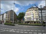 Der Stresemannplatz in Dsseldorf nach der Neugestaltung.