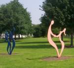 Der Businesspark Niederrhein ist nicht nur ein Gewerbegebiet, sondern auch ein Park mit sehr viel Grn und Kunstobjekten.