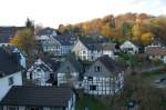 Diesen Blick hat man auf die Altstadt Hattingen-Blankenstein von der Burg Blankenstein