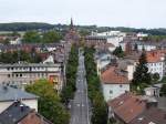 Blick vom Rathausturm Richtung Marienkirche.