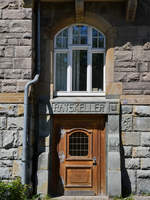 Der Zugang zum Ratskeller im Rathaus Hattingen.