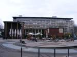 Der Kennedyplatz in Essen mit dem ehemaligen Amerikahaus am 22.