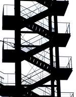 Treppen am Hauptgelnde der Zeche Zollverein.