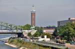 Kln-Deutz Messeturm mit Teil der Hohenzollernbrcke - 21.09.2010