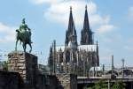 Kln - Dom, Hauptbahnhof und Reiterdenkmal - 31.07.2014