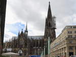 Blick auf den Dom von Kln gesehen vom Ausgang des Hauptbahnhof von Kln am 29.