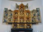 Zlpich, Flandrischer Schnitzaltar um 1500 in der Pfarrkirche St.