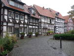 Gtersloh, Fachwerkhuser am alten Kirchplatz (12.10.2021)