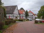 Gehrden, historische Fachwerkhuser in der Marktstrae (05.10.2021)