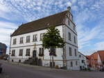 Nieheim, Rathaus im Stil der Weserrenaissance, erbaut 1610 (05.10.2021)