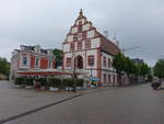 Bad Salzuflen, historisches Rathaus am Markt, erbaut von 1545 bis 1547 (15.06.2025)
