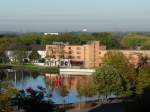 Teil des Stadtsee´s mit Parkhotel.