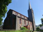 Bad Berleburg, evangelische Kirche, erbaut von 1857 bis 1859  nach Pl�nen von Friedrich Wilhelm Buchholz,  vierjochige Emporenbasilika im Rundbogenstil (26.06.2026)