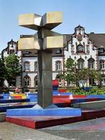 Brunnen auf dem Viktoriaplatz.