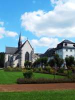 KLOSTER MARIENSTATT bei HACHENBURG/WESTERWALD-die Zisterzienser-Abtei,direkt am  Flsschen Nister gelegen und 1212 gegrndet,  hat in ihrer frhgotischen Basilika die grte