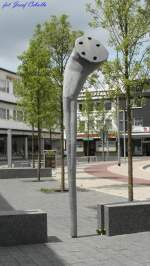 09.07.2012, Alsdorf - Denkmalplatz - Brunnen, Skulpturen