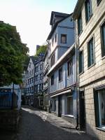Monschau im Rurtal, der mittelalterliche Ort hat seit 1352 das Stadtrecht, Mai 2005