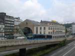 Blick auf die Schwebebahnstation Hauptbahnhof/Döppersberg in Wuppertal.(17.7.2012)