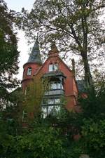 Schne alte Backstein-Villa an der Sadowastrae im Briller-Viertel von Wuppertal.