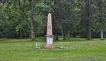 Obelisk als Kriegerdenkmal in den Barmer-Anlagen (zweit grte private und ffentlich zugngliche Park-Anlage Deutschlands von 1864) in Wuppertal Barmen.