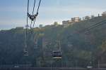 Seilbahn zur Verbindung des Buga-Gelndes am Rhein in Koblenz und zur Festung Ehrenbreitstein - 29.09.2011