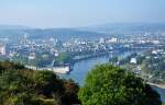 Koblenz - Deutsches Eck mit Zufluss der Mosel in den Rhein - 29.09.2011