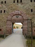 Koblenz, Festung Ehrenbreitstein, das Eingangstor zum Oberen Schlohof, Sept.2014