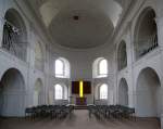 Koblenz, Festung Ehrenbreitstein, das Innere der Festungskirche, heute finden hier komenische Gottesdienste und Veranstaltungen statt, Sept.2014