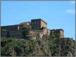 Festung Ehrenbreitstein gegenber dem Deutschen Eck in Koblenz.