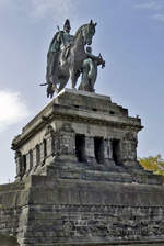 Denkmal für Kaiser Wilhelm I am  Deutschen Eck  in Koblenz - 16.10.2017