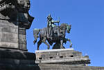 Kaiser-Wilhelm-Denkmal (seitlich) am Deutschen Eck in Koblenz - 08.09.2021