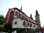 Das Kirchenschiff der im romanischen Stil erbauten Liebfrauenkirche in Koblenz.