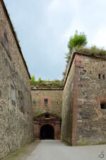 Der Ravelin (deutsch: Wallschild) der Festung Ehrenbreitstein ist 13 Meter hoch.