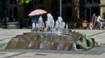 Brunnen auf dem Mnzplatz in Koblenz.