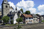 Fachwerkhäuser in Remagen unterhalb der Pfarrkirche St.